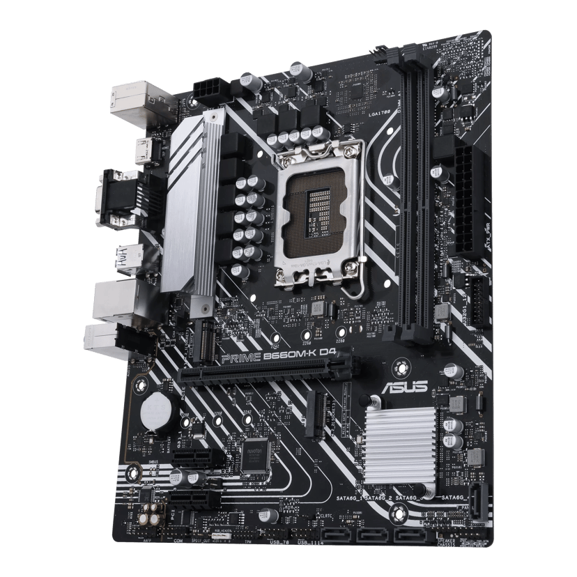 ASUS 1700 PRIME B660M-K D4 M-ATX Intel B660 LGA 1700 micro ATX LGA 1700 micro ATX Moderkort