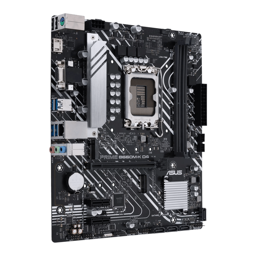 ASUS 1700 PRIME B660M-K D4 M-ATX Intel B660 LGA 1700 micro ATX LGA 1700 micro ATX Moderkort
