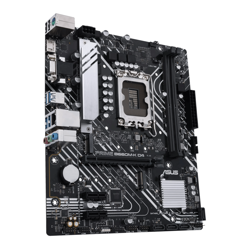 ASUS 1700 PRIME B660M-K D4 M-ATX Intel B660 LGA 1700 micro ATX LGA 1700 micro ATX Moderkort