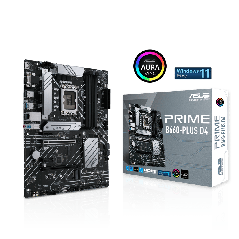 ASUS Prime B660-Plus D4 DDR4 LGA 1700 ATX Moderkort
