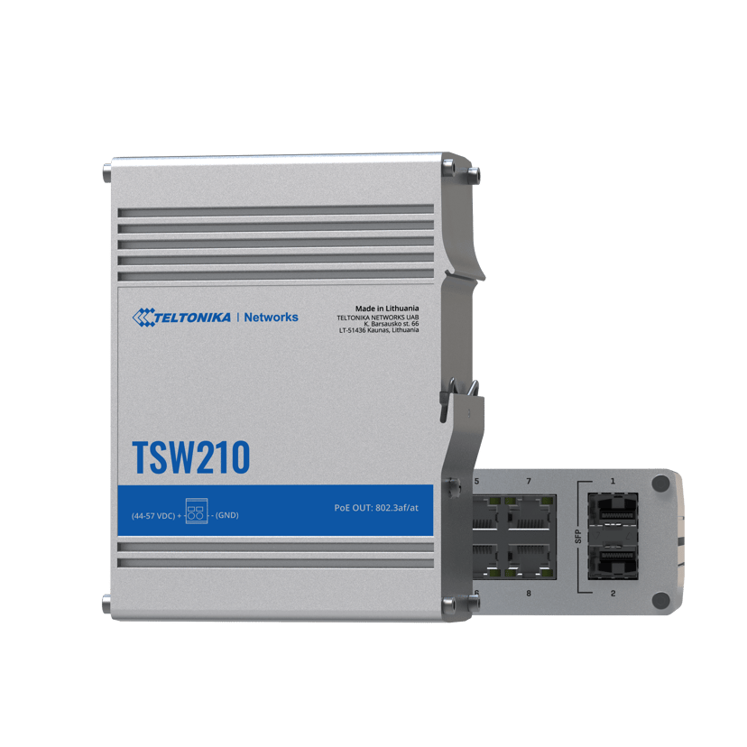 Teltonika TSW210 8-port Unmanaged industrial switch