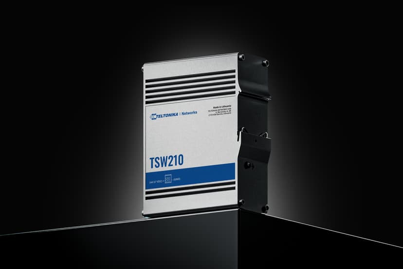 Teltonika TSW210 8-porttinen teollisen tason kytkin