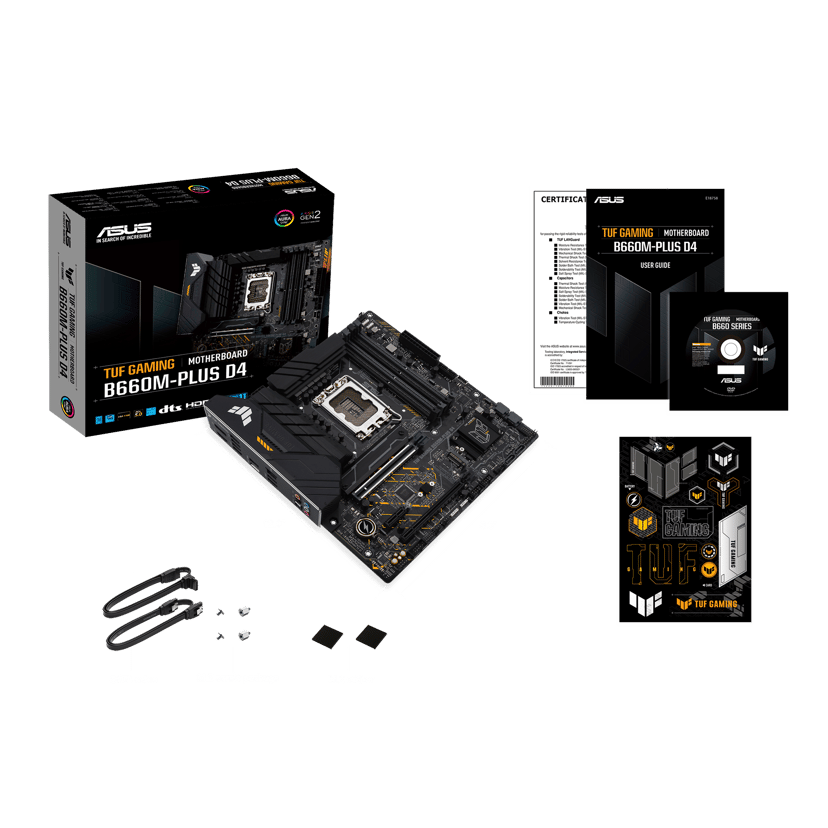 ASUS TUF Gaming B660M-Plus D4 DDR4 LGA 1700 Micro-ATX Moderkort