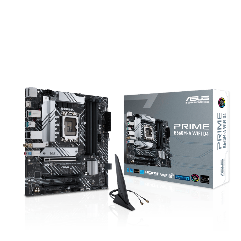 ASUS Prime B660M-A Wifi D4 LGA 1700 Micro-ATX Emolevyt