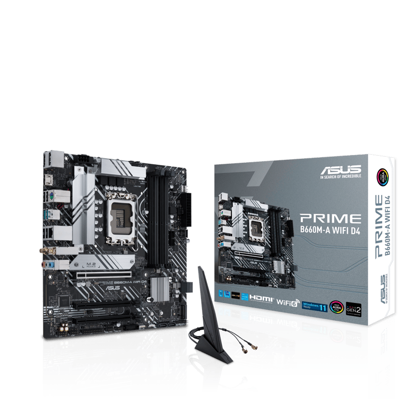ASUS Prime B660M-A Wifi D4 LGA 1700 Micro ATX Hovedkort