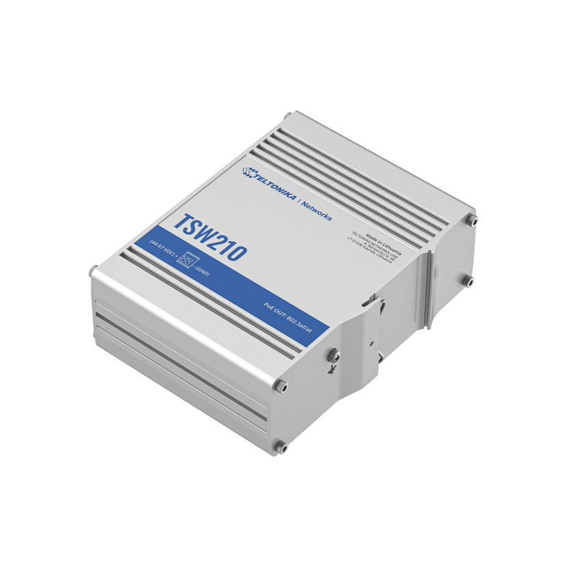 Teltonika TSW210 8-porttinen teollisen tason kytkin