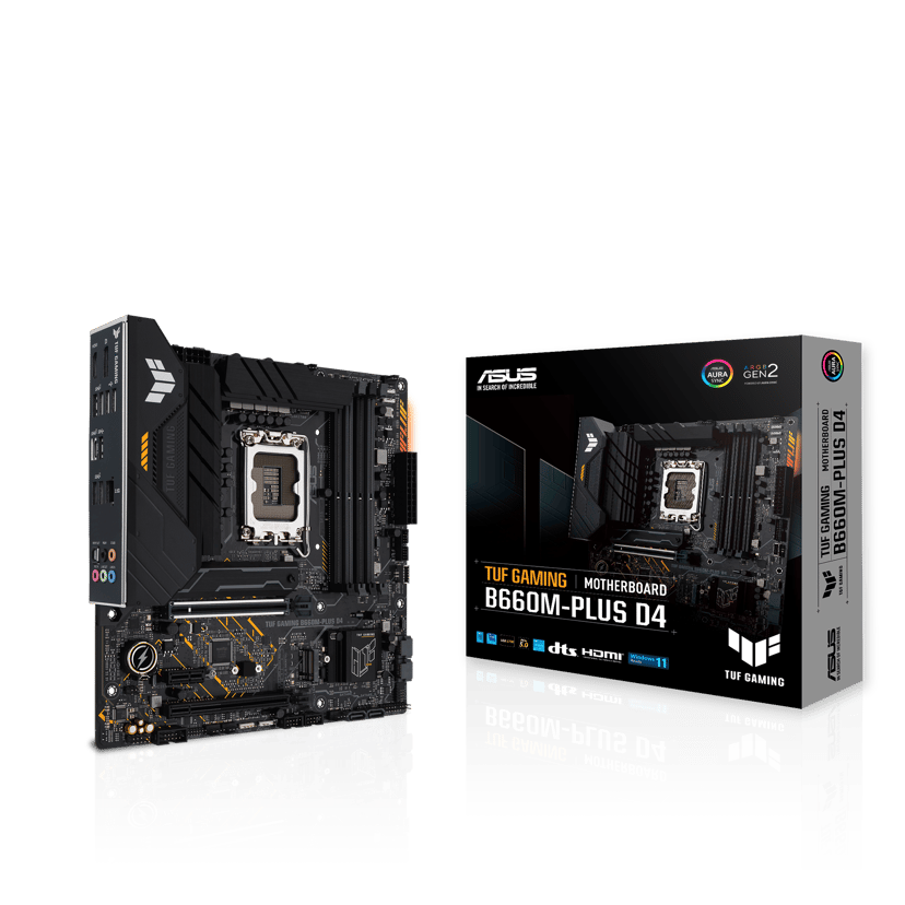 ASUS TUF Gaming B660M-Plus D4 DDR4 LGA 1700 Micro ATX Hovedkort