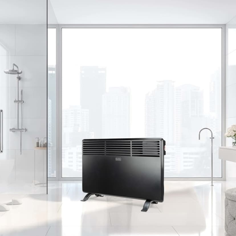 Black & Decker Elektrisk radiator 1 200 watt Svart