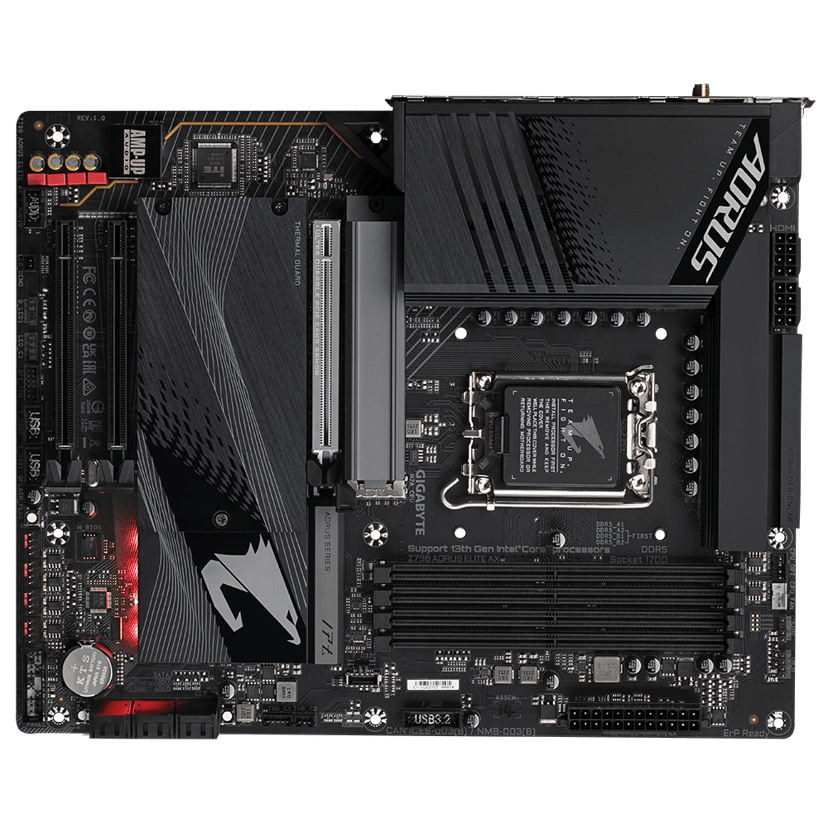 Gigabyte Z790 AORUS ELITE AX moederbord Intel Z790 LGA 1700 ATX LGA 1700 ATX Moederbord