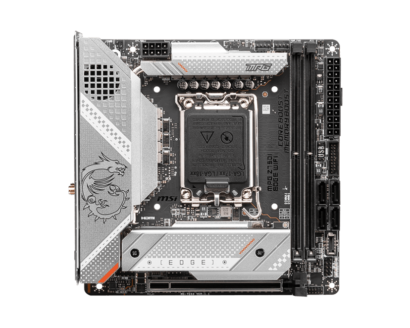 MSI MPG Z790I EDGE WIFI bundkort Intel Z790 LGA 1700 mini ITX LGA 1700 mini ITX Bundkort