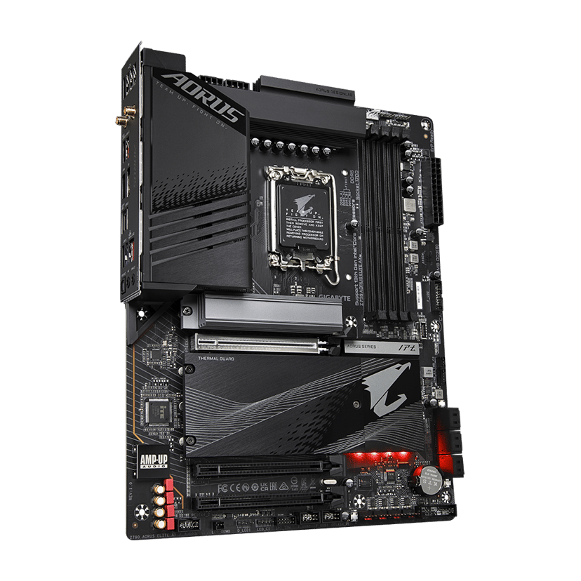 Gigabyte Z790 AORUS ELITE AX moderkort Intel Z790 LGA 1700 ATX LGA 1700 ATX Moderkort
