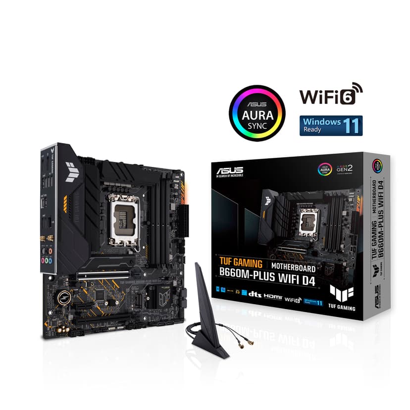 ASUS TUF GAMING B660M- PLUS WIFI D4 Intel B660 LGA 1700 micro ATX LGA 1700 micro ATX