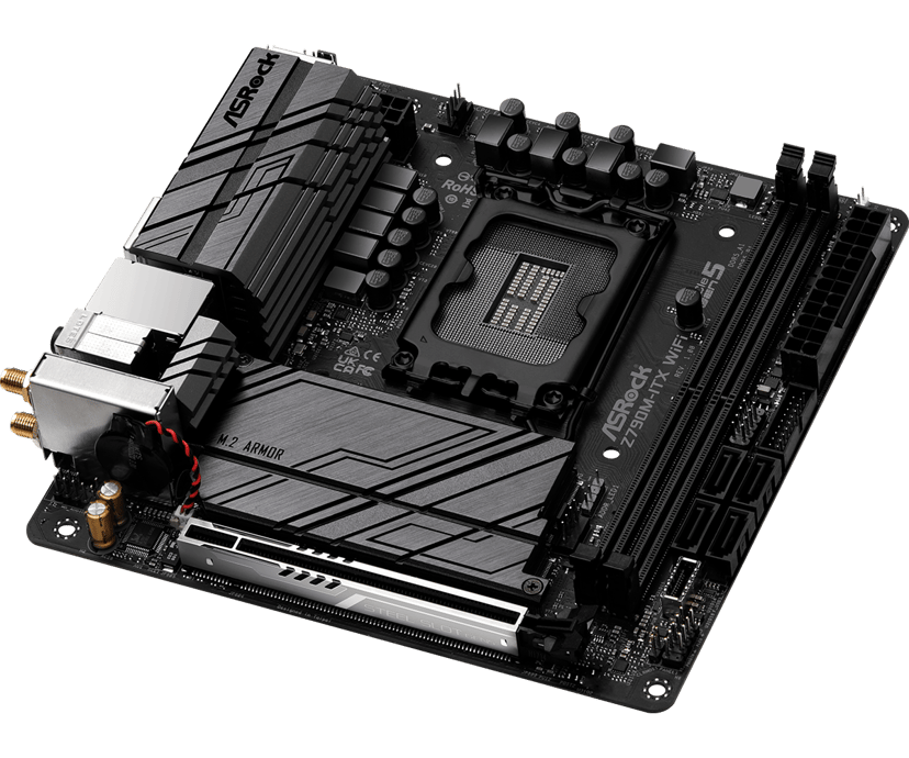 ASRock Z790M-ITX WiFi Intel Z790 LGA 1700 Mini-DTX LGA 1700 Mini-DTX Hovedkort