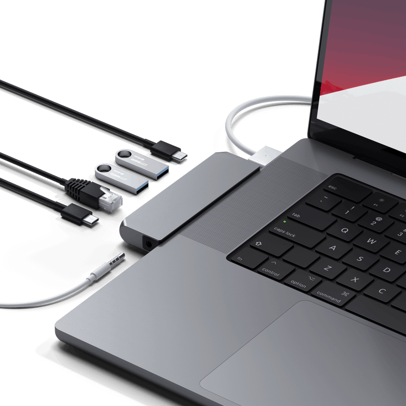 Satechi Pro Hub Mini Dockning USB 3.2 Gen 1 (3.1 Gen 1) Type-C Grå USB-C 3.2 Gen 1 (3.1 Gen 1)