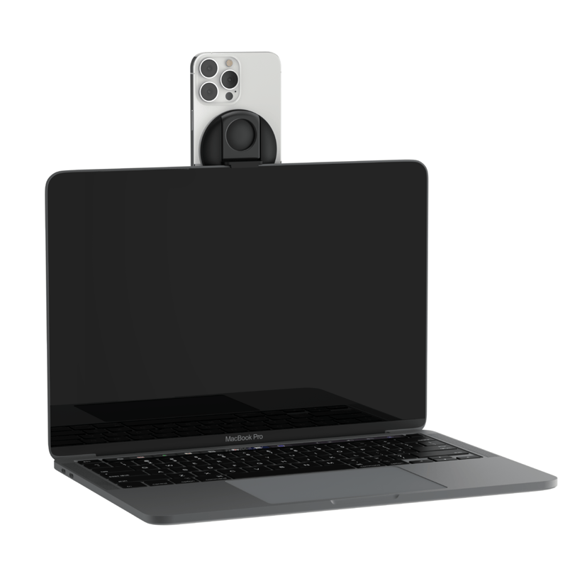 Belkin iPhone-teline MagSafella Mac-kannettaville