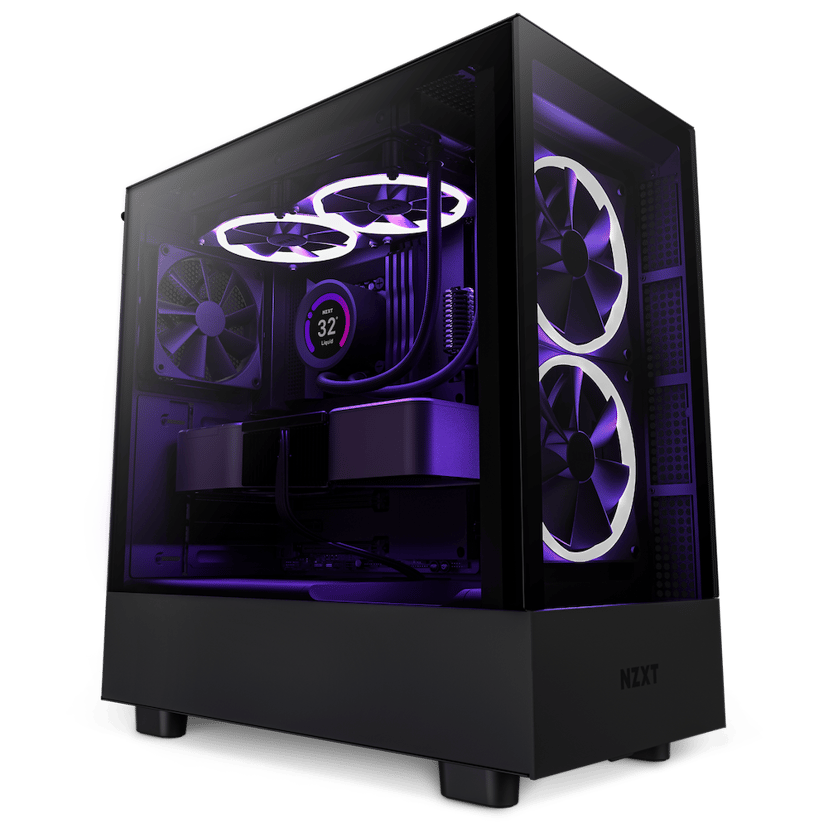 NZXT H5 Elite Midi Tower Gjennomsiktig, Sort