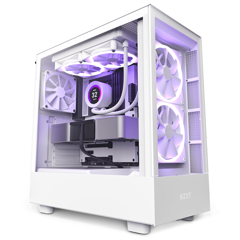 NZXT H5 Elite Midi Tower Hvit