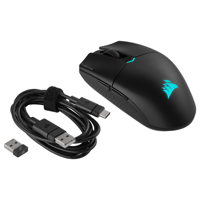 Corsair Katar Elite RF Wireless + Bluetooth + USB-A Mus