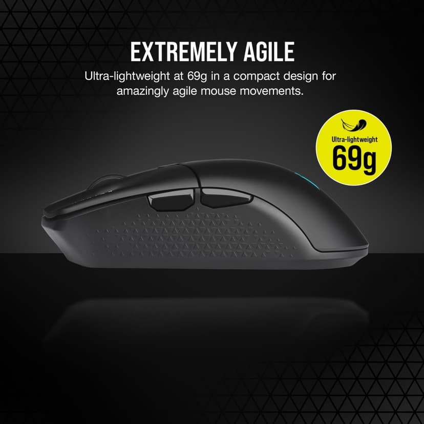 Corsair Katar Elite RF Wireless + Bluetooth + USB-A Mus
