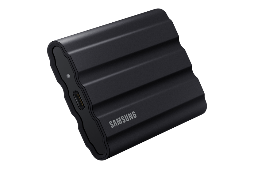 Samsung T7 Shield 4TB Rugged Portable SSD USB-C Sort