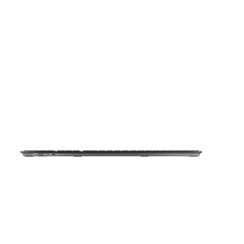 Cherry DW 9500 SLIM tastatur Mus inkluderet RF trådløs + Bluetooth QWERTY Nordisk Sort, Grå Cherry SX Nordisk