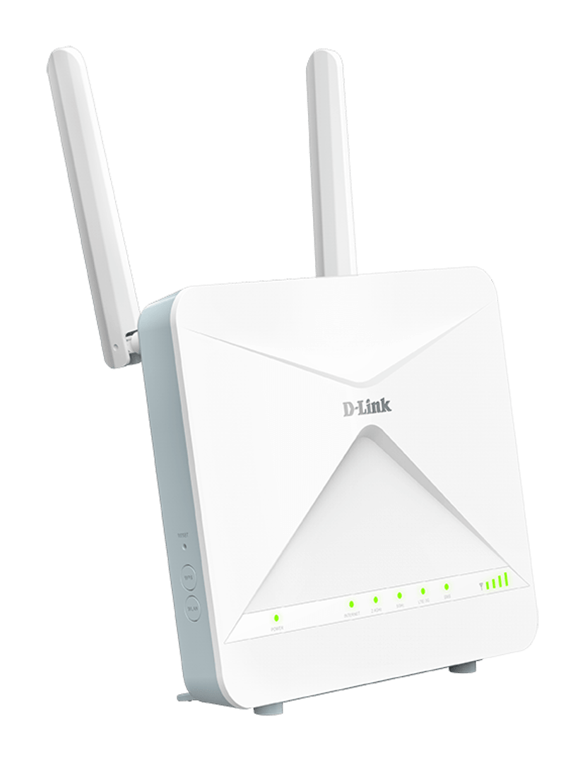 D-Link G415/E trådløs ruter Gigabit Ethernet Dobbelbånd (2.4 GHz / 5 GHz) 4G Blå, Hvit