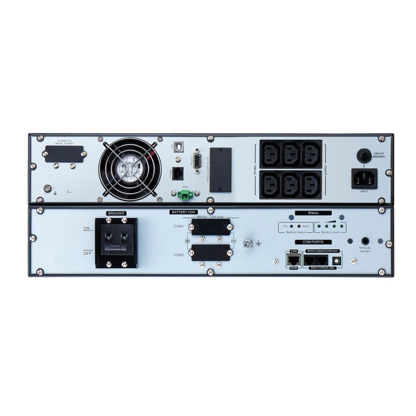 APC Easy-UPS On-Line SRVL1KRILRK Noodstroomvoeding - Li-ion, 6x C13, Rack/tower convertible, extendable runtime, 1000VA
