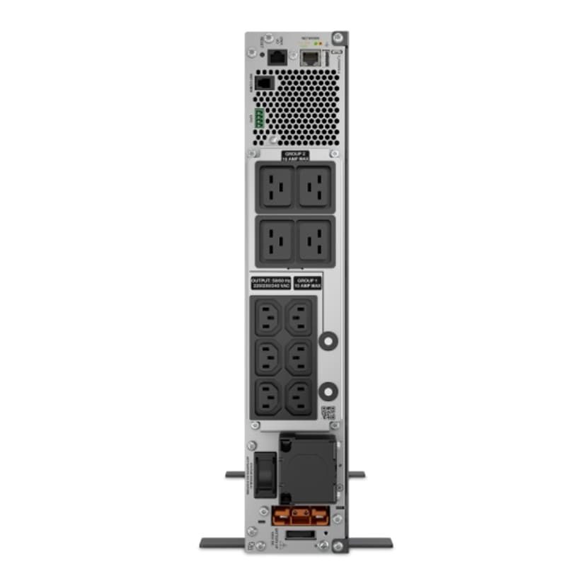 APC SRTL5KRM2UI uforstyrrbar strømforsyning (UPS) Dobbeltkonvertering (Online) 5 kVA 5000 W 10 AC-utganger