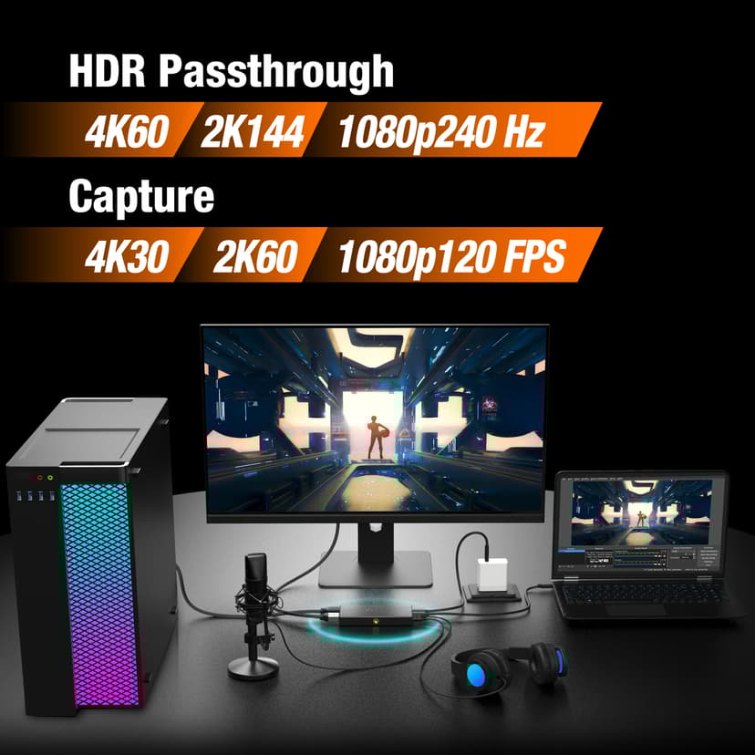 J5 Create JVA14 4K Game Capture Station