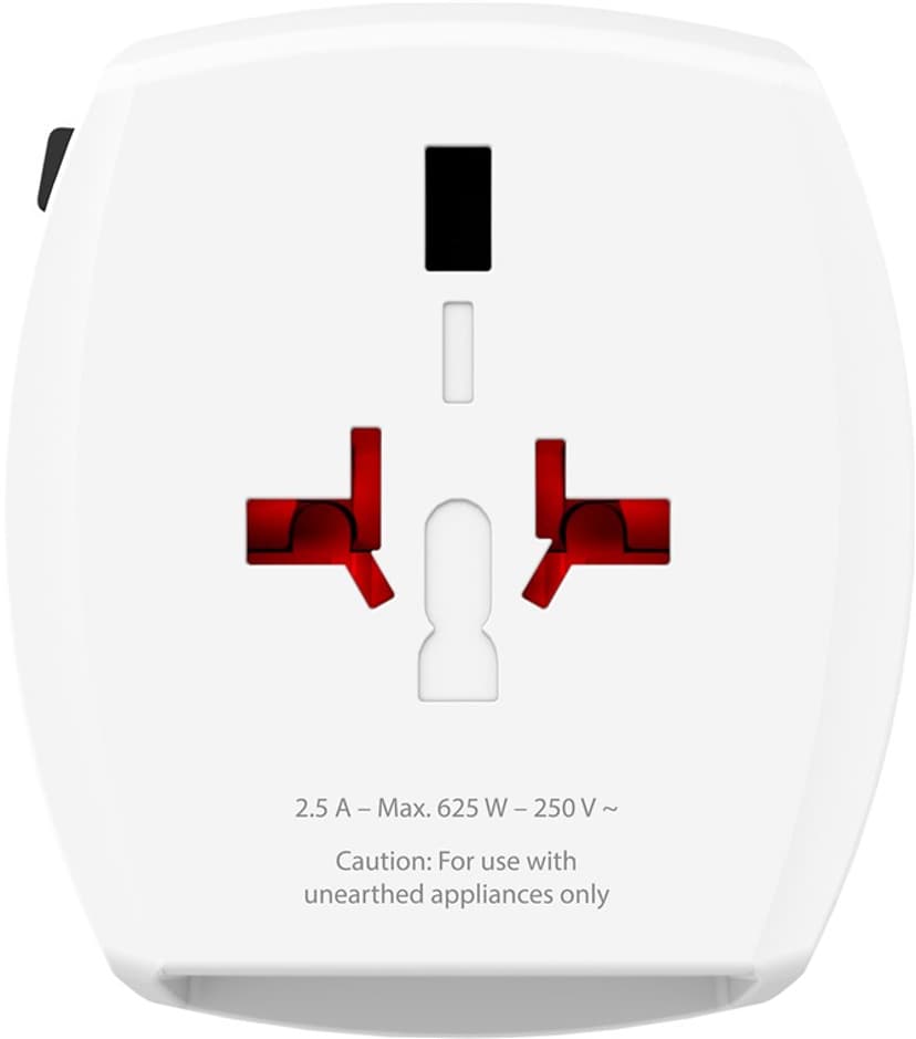 Skross World Adapter MUV 2xUSB (2,4A) White