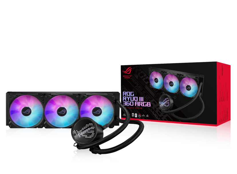ASUS ROG Ryuo III 360 A-RGB AiO væskekjøler Svart