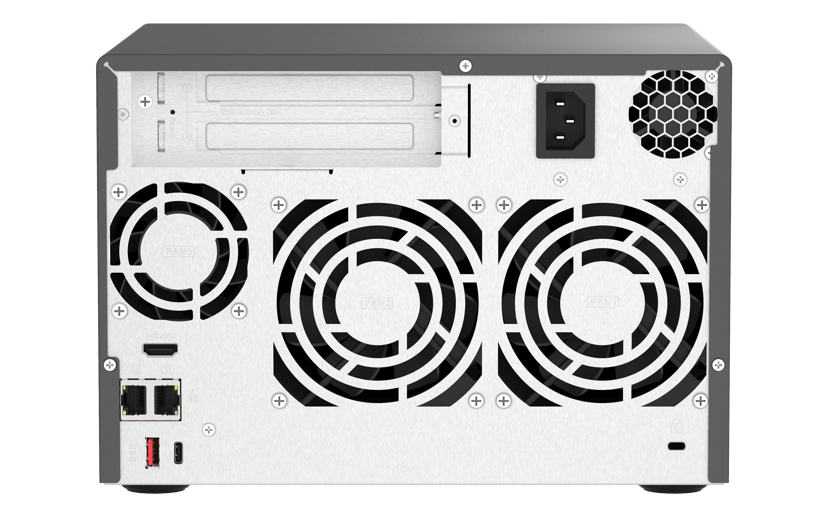 QNAP TVS-h674 NAS Tower Intel® Core™ i3 i3-12100 16 GB DDR4 0 TB QuTS hero Zwart
