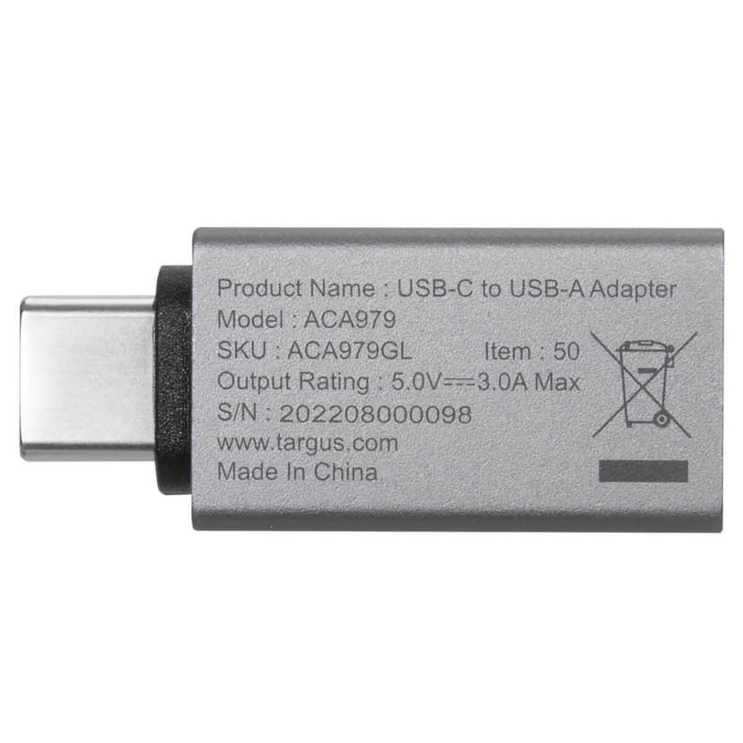 Targus ACA979GL grensesnittkort/-adapter USB 3.2 Gen 1 (3.1 Gen 1)