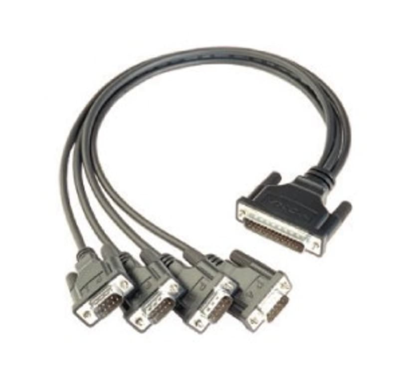 Moxa Cable - 4 port DB44M to DB9M (50 cm) (for CP104UL, CP-134U/I) DB44 DB9 Svart