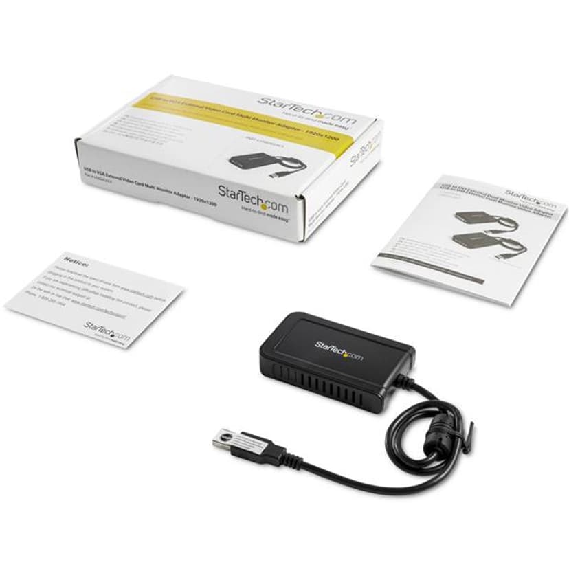 Startech USB to VGA External Video Card Multi Monitor Adapter 1920x1200 ekstern videoadapter