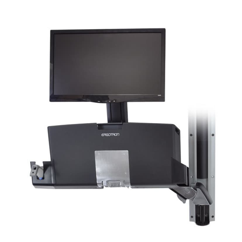 Ergotron Styleview® Sit-Stand Combo System With Worksurface (Polished Aluminum)