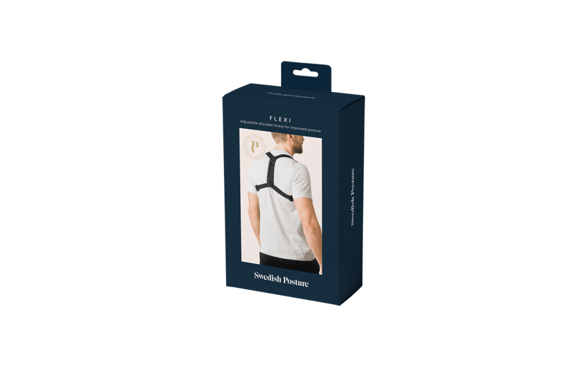 SWEDISH POSTURE Holdningsstøtte Flexi One-Size Svart