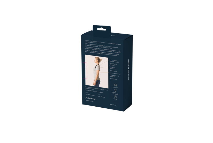 SWEDISH POSTURE Hållningsband Flexi One-Size Svart