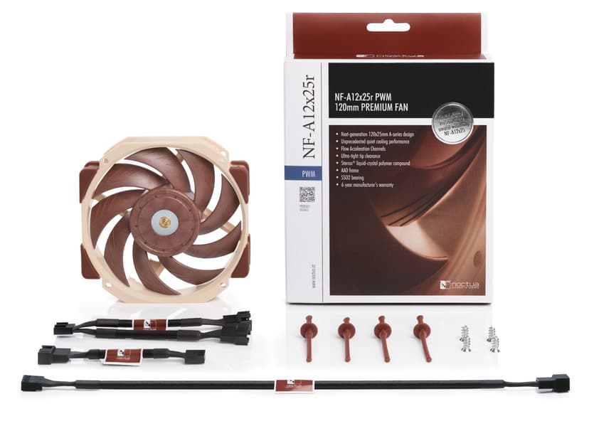 Noctua NF-A12X25R PWM Premium Vifte Beige, Brun