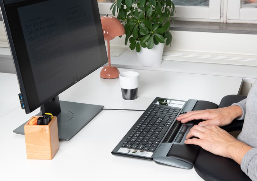 Mousetrapper Delta Regular USB-A Rullestav Sort, Grå