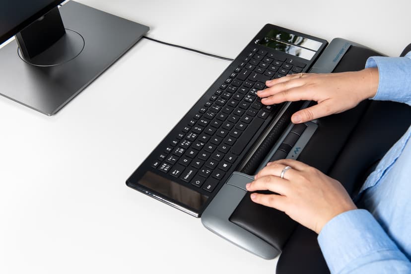 Mousetrapper Delta Regular USB-A Rullestav Sort, Grå