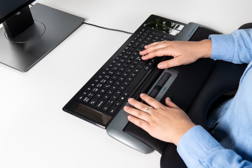 Mousetrapper Delta Extended USB-A Rullestav Sort, Grå