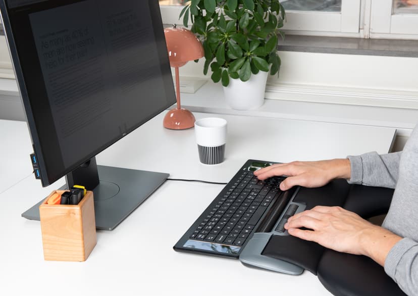 Mousetrapper Delta Extended USB-A Rullestav Sort, Grå