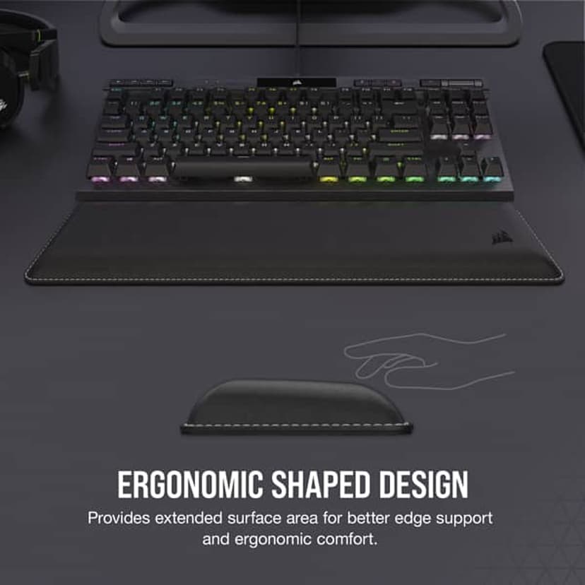 Corsair Cushioned Dual-Layer Palm Rest - Tenkeyless