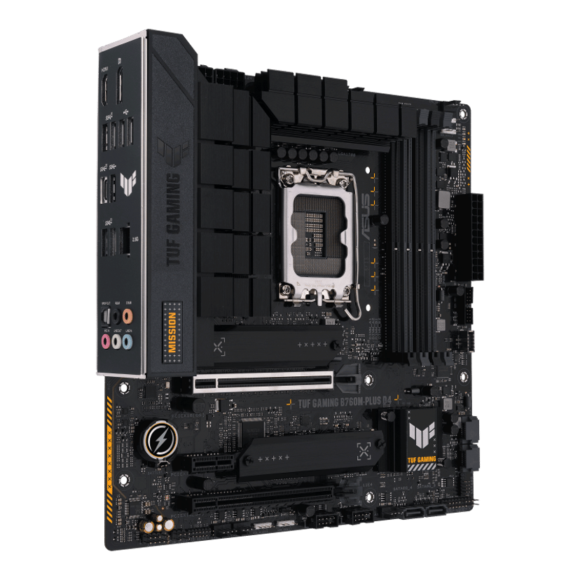 ASUS TUF GAMING B760M-PLUS D4 Intel B760 LGA 1700 micro ATX LGA 1700 micro ATX Moderkort