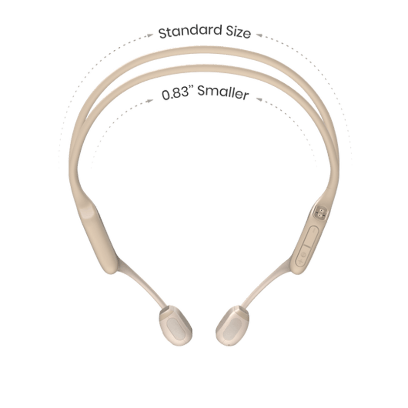 Shokz OpenRun Pro Hoofdtelefoons Draadloos Open-ear Sporten Bluetooth Beige Beige
