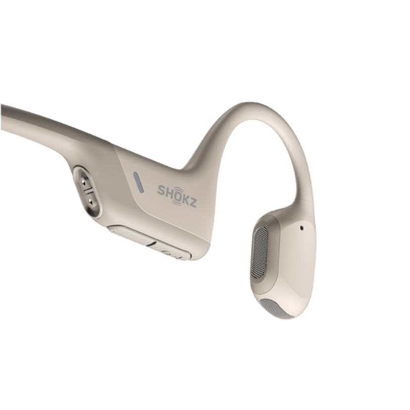 Shokz OpenRun Pro Hörlurar Trådlös Öppen öronmodell Idrott Bluetooth Beige Stereo Beige