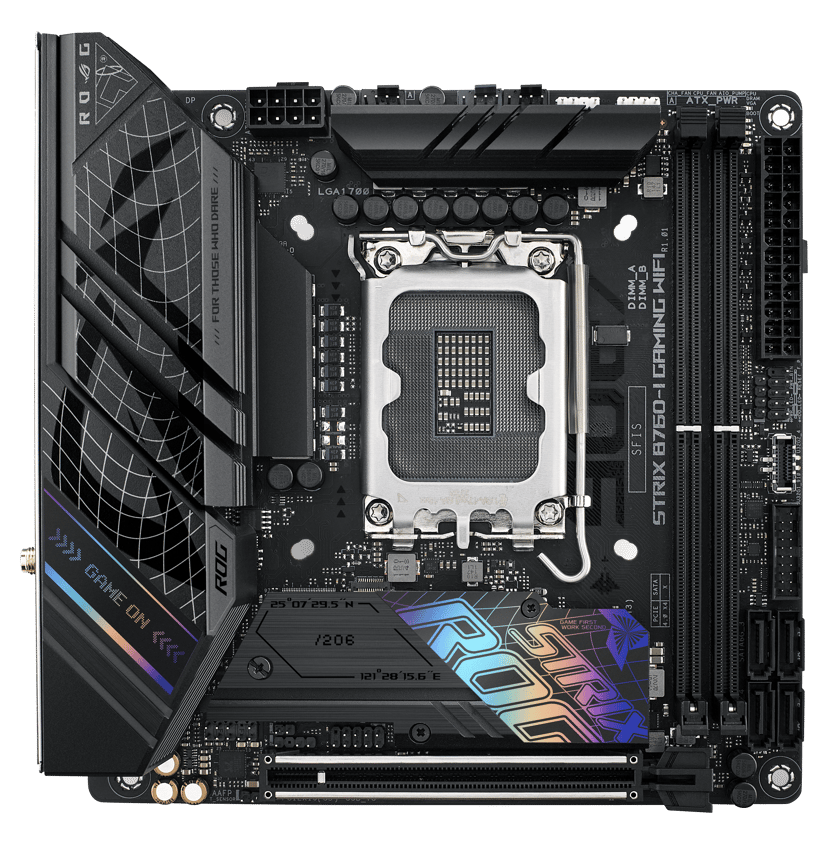 ASUS ROG STRIX B760-I GAMING WIFI Intel B760 LGA 1700 mini ITX LGA 1700 Mini-ITX Moederbord