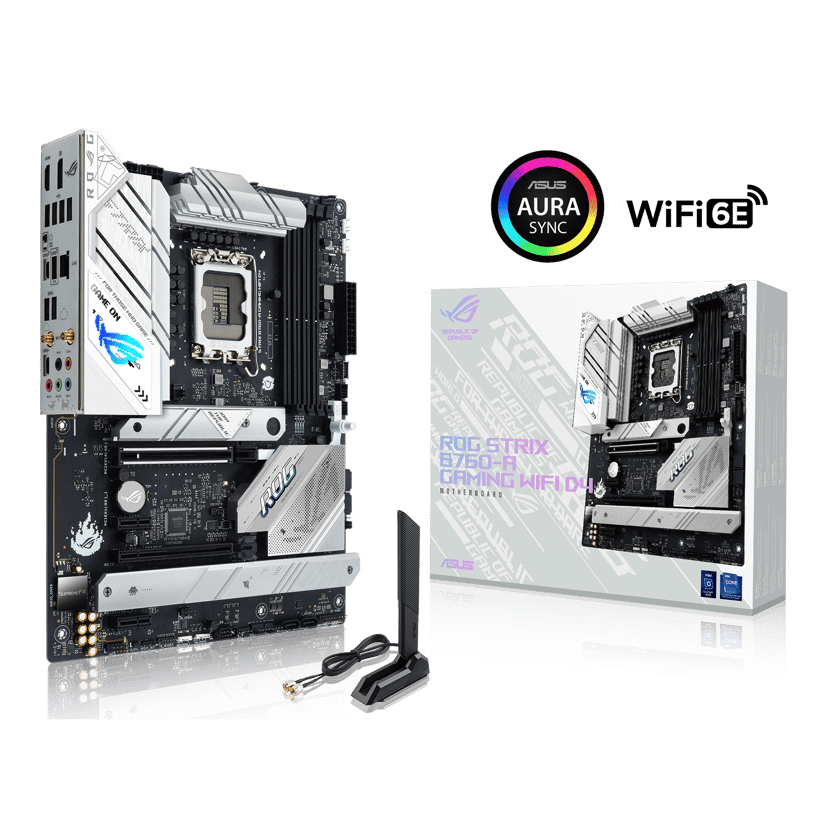 ASUS ROG STRIX B760-A GAMING WIFI D4 Intel B760 LGA 1700 ATX LGA 1700 ATX Moderkort