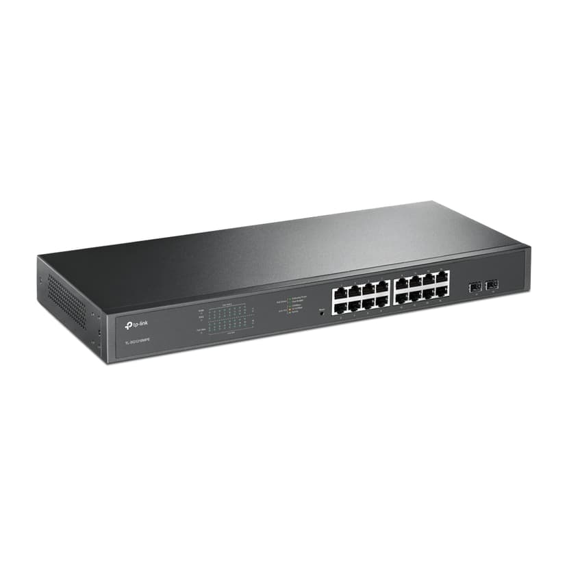 TP-Link TL-SG1218MPE hanterad L2 Gigabit Ethernet (10/100/1000) Strömförsörjning via Ethernet (PoE) stöd 1U Svart